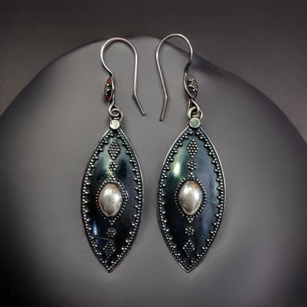 Silver Long Dangler Earrings