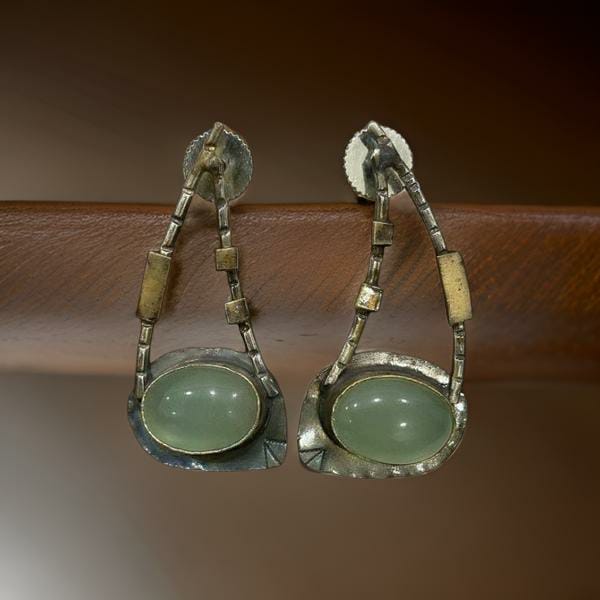 Marvelous Olive Green Aventurine Earrings