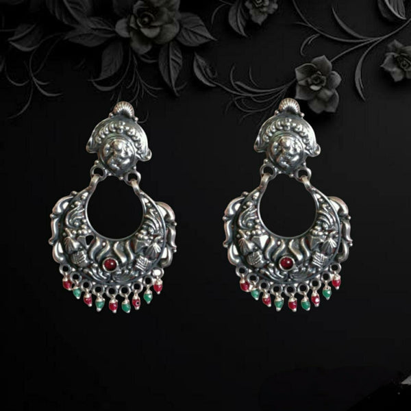 Silver Desire Chandbali Earrings