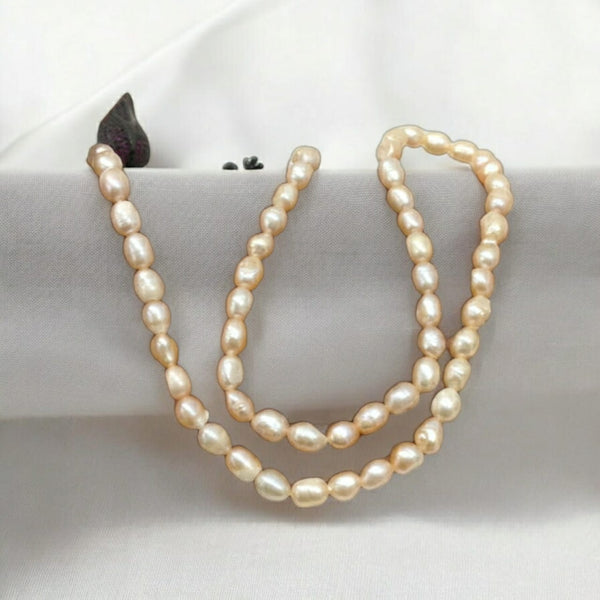 Light Peach Fresh Water Pearl Necklace