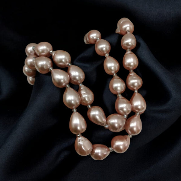 Magnificant 2 Stranded Mauve Pearl Necklace