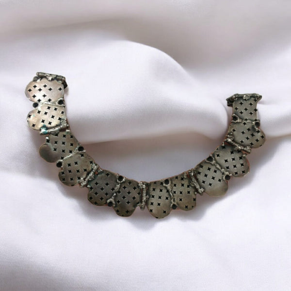 Silver Peacock Beautiful Choker Necklace