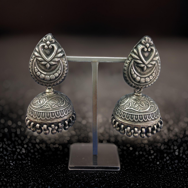 Silver Siren Jhumka Earrings