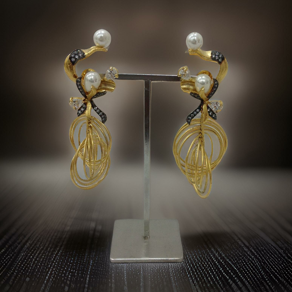 Dancing Damsels Long Earrings