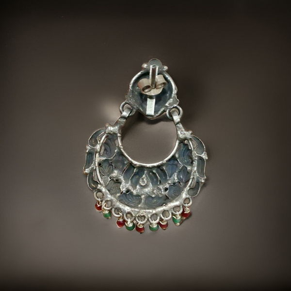 Silver Desire Chandbali Earrings