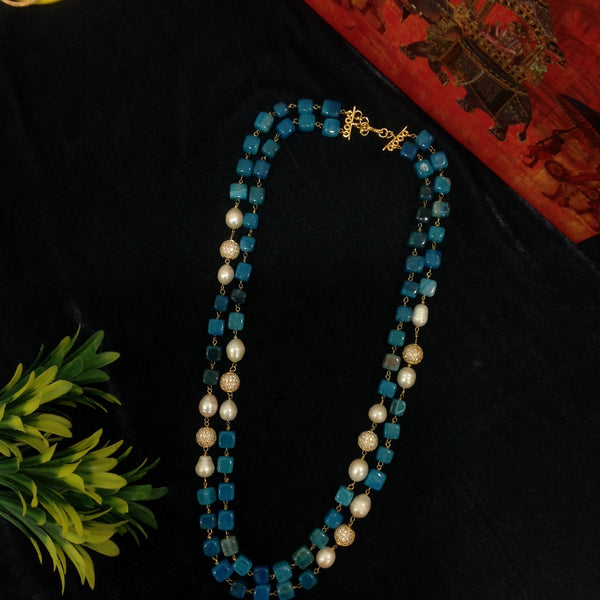 Blue and Gemstone Necklace